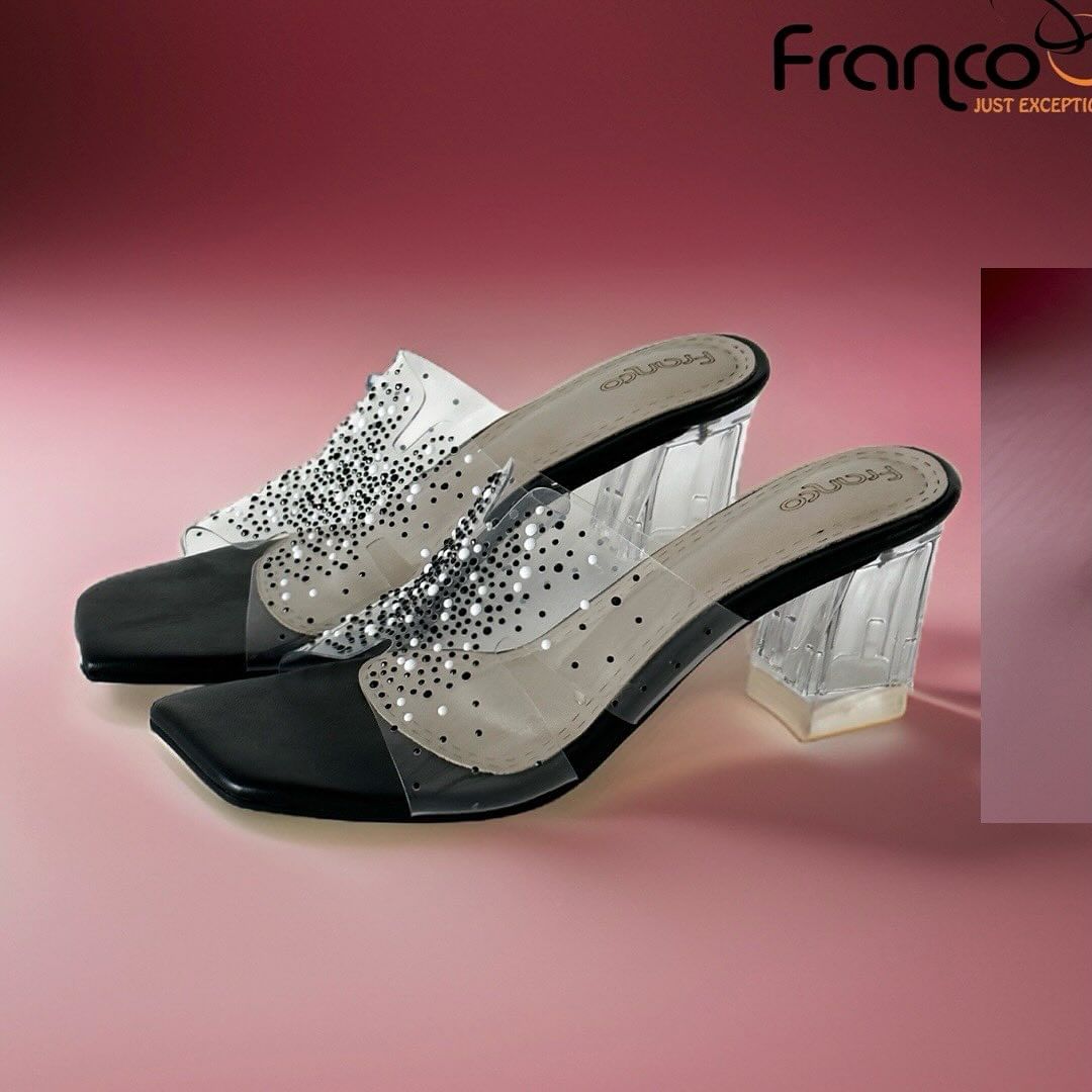 Transparent Glass Heel Sandal 1120214