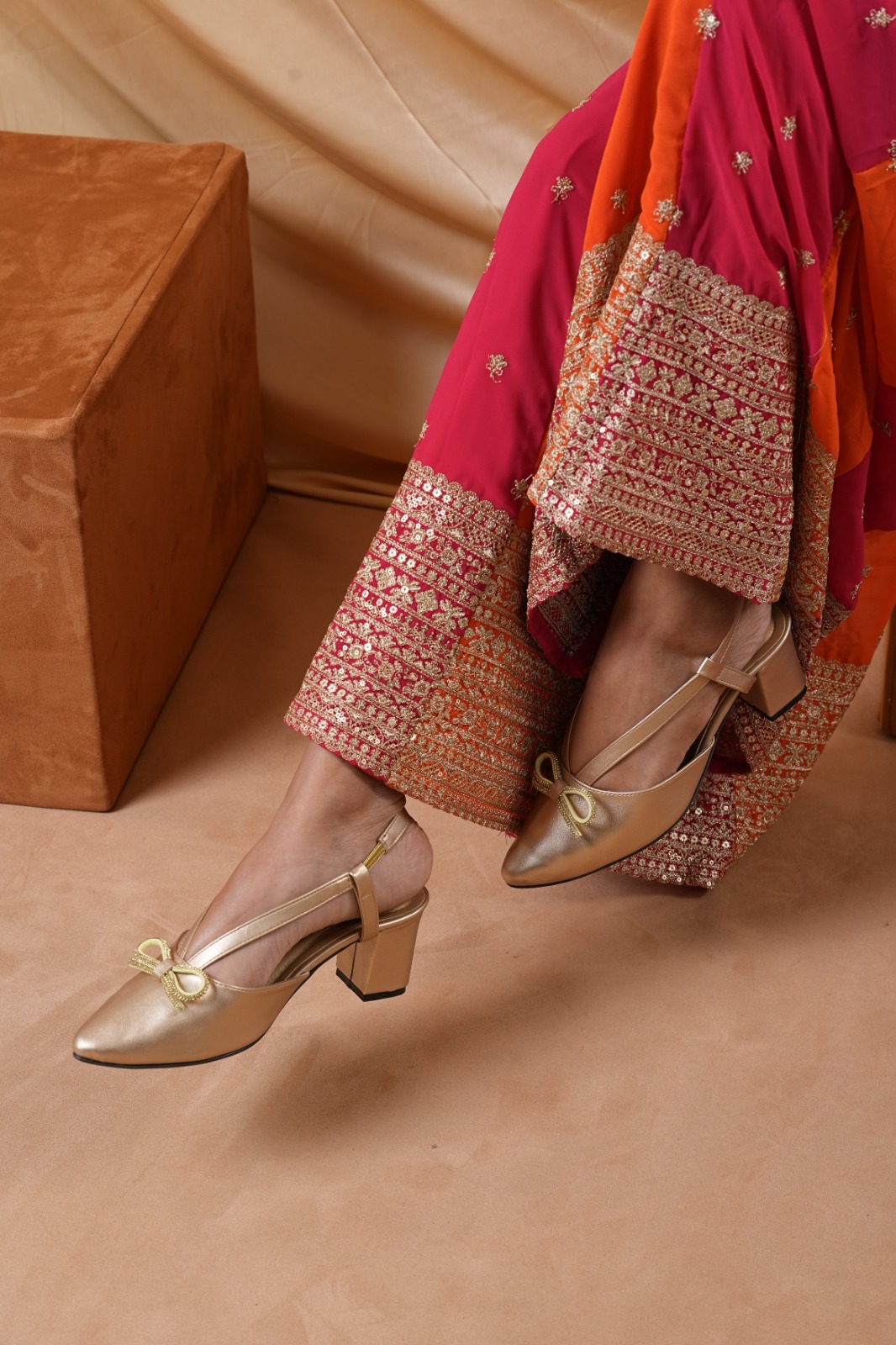 Belora Pointed Block Heel Mules-1140282