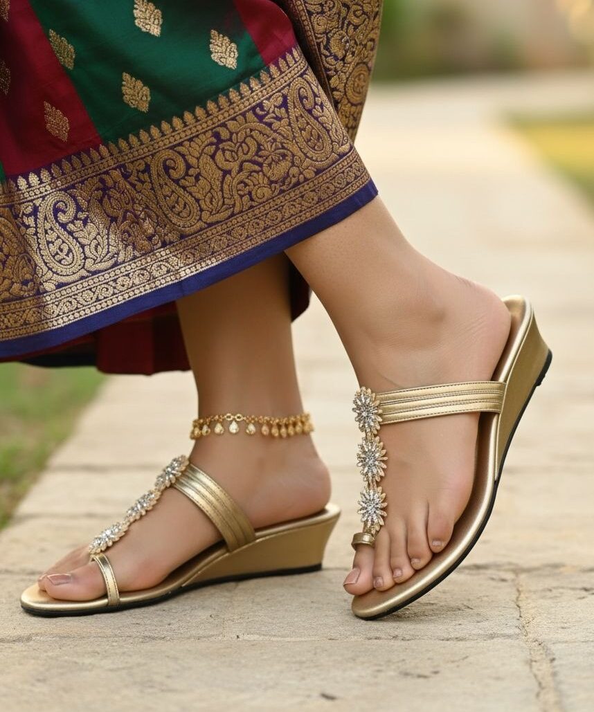 Wendy Floral Wedge Sandal-1130230