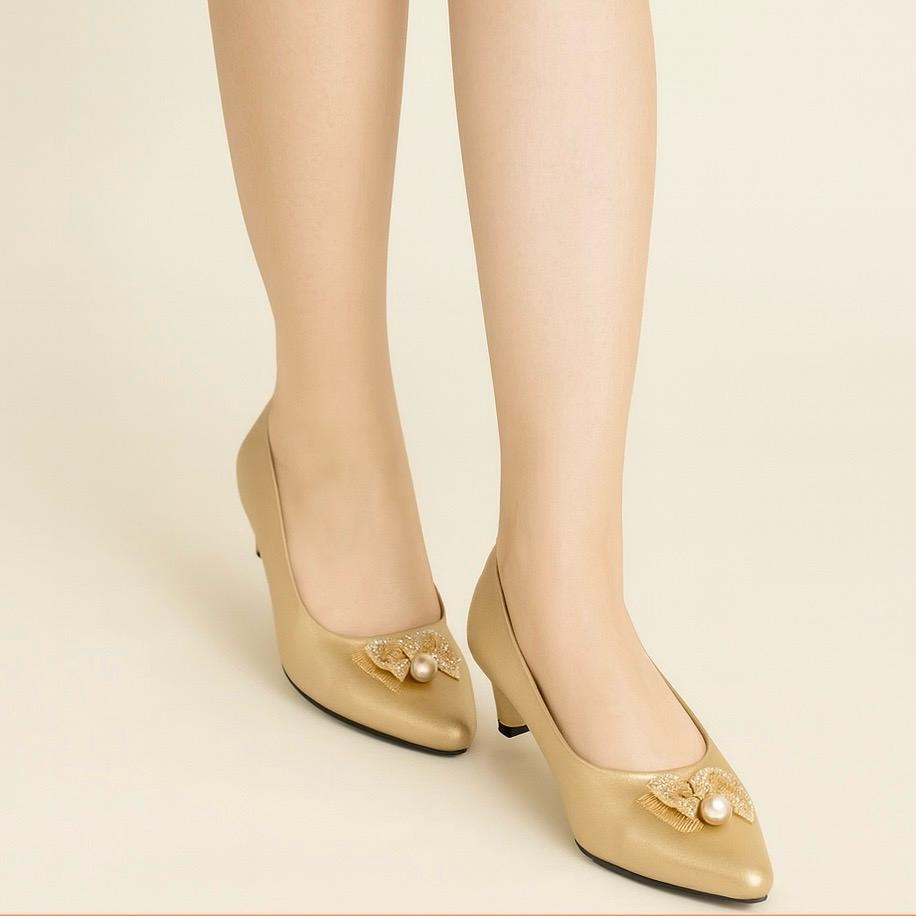 Belina Bow Pointed Pump Shoe-1140292