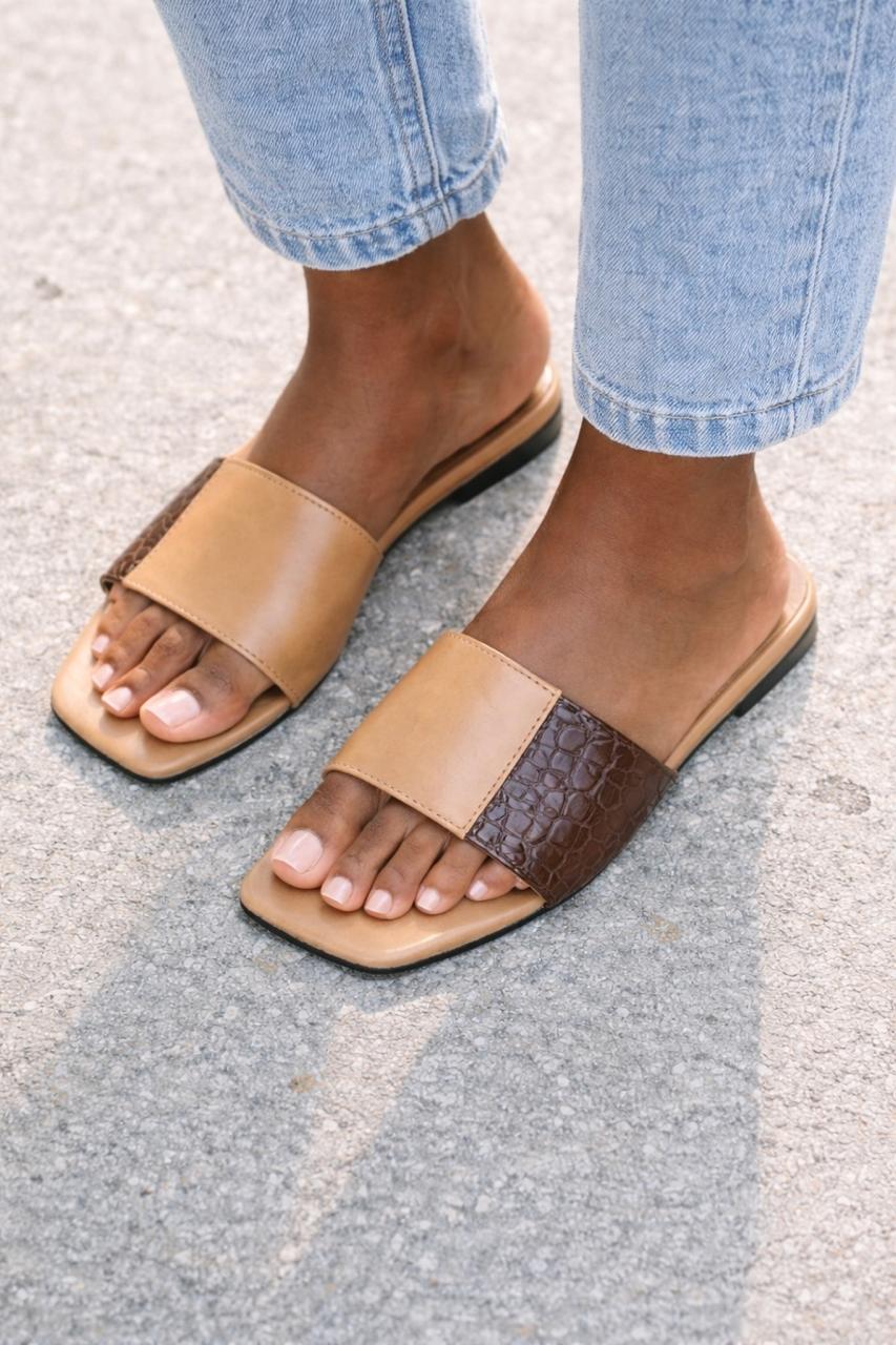 Crusella Flat Slide Sandal-1110331